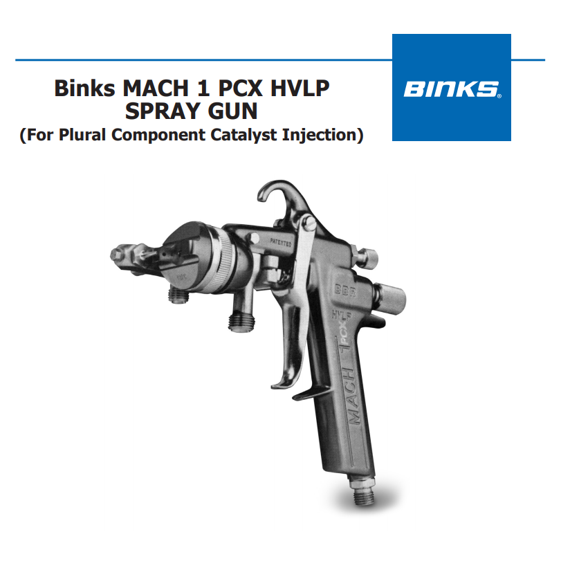 Binks Spray Equipment Spare Parts & Manual Index